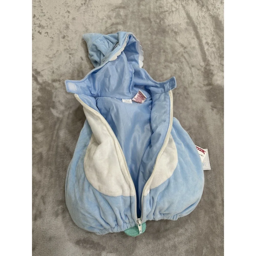 Infant Baby Shark Pullover Costume Photowear Size‎ 6-9 Months Light Blue NWT